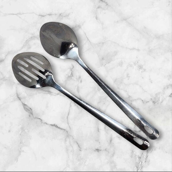 Wolfgang Puck Stainless Steel Utensil Set Lot of 4 Heavy Duty Spatulas Spoons - Picture 4 of 10